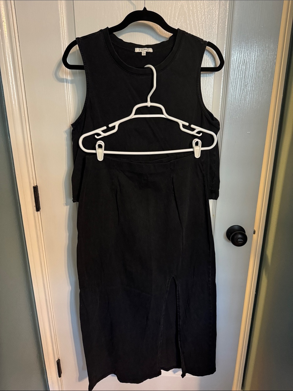 Z Supply Black Tank and Skirt Set